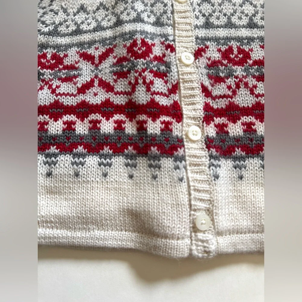 Baby GAP Cream Winter Knit Sweater - Picture 4 of 11